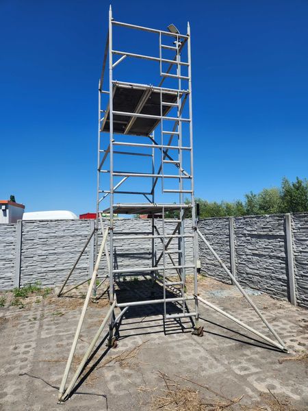 Rusztowanie aluminiowe jezdne 6,20 m roboczych 144 cm x 245 - Thumbnail 4