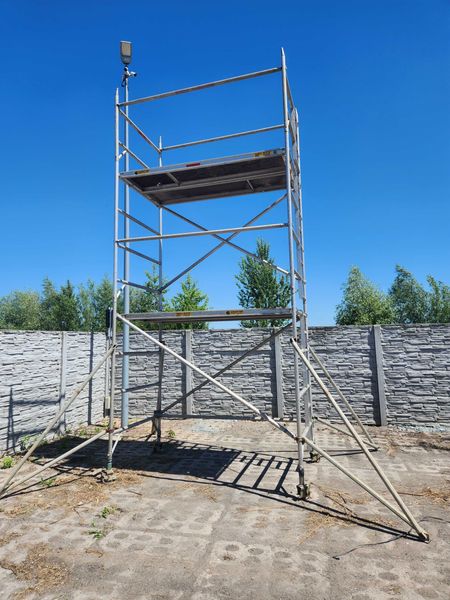 Rusztowanie aluminiowe jezdne 6,20 m roboczych 144 cm x 245 - Thumbnail 5