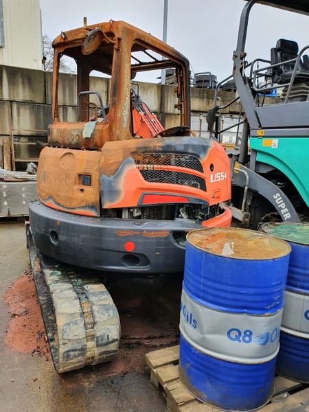 Koparka Kubota U55-4, części, demontaż, ramię, gąsienice - Photo 2