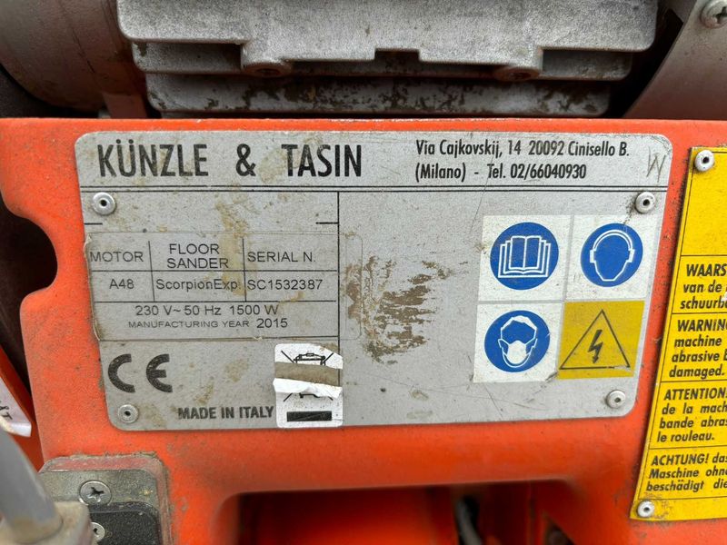 Cykliniarka do podłóg Kunzle & Tasin Skorpion 1500W - Thumbnail 5