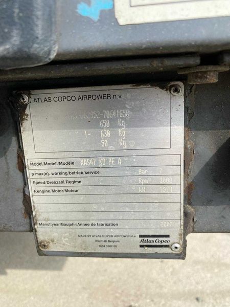 Kompresor Atlas Copco XAS 47 - Thumbnail 5