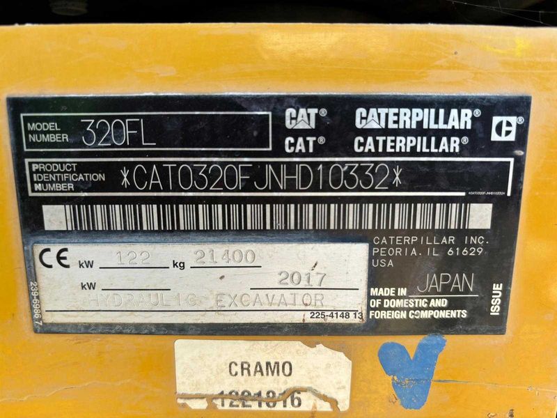 Koparka CAT  320 FL, 2017 r - 5400 Mth - Thumbnail 4