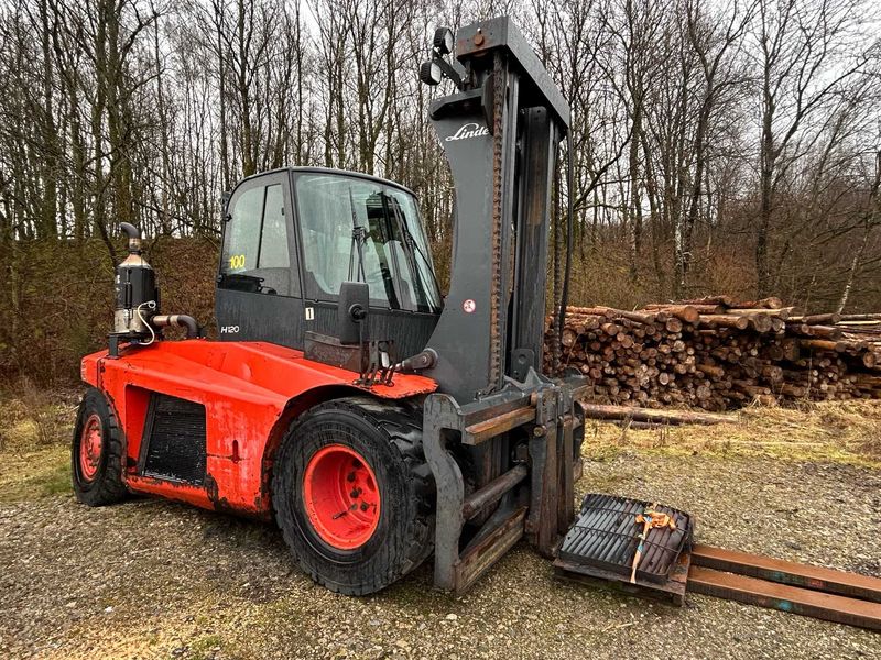 Wózek widłowy Linde  H120D 12TON maszt STANDARD -2009 r - Thumbnail 4